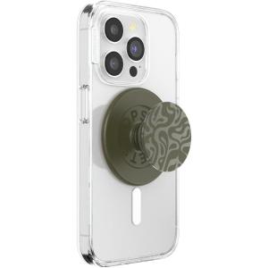 PopSockets Translucent Phone Grip with Expanding Kickstand, PopSockets for Phone, Adhesive Grip, Translucent PopGrip, Into The Woods – Molded Flower Fresh Pine(Alum Swirl)