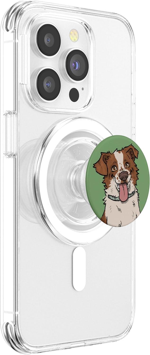 imagePopSockets Phone Grip Dog PopSocket Cattle Dog PopSockets PopGrip for MagSafeMagnetic PopGrip