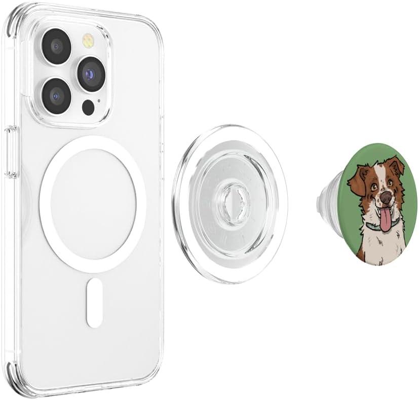 imagePopSockets Phone Grip Dog PopSocket Cattle Dog PopSockets PopGrip for MagSafeMagnetic PopGrip