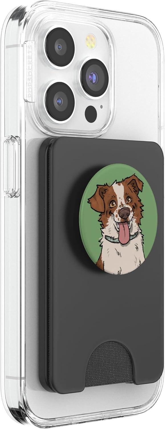 imagePopSockets Phone Grip Dog PopSocket Cattle Dog PopSockets PopGrip for MagSafeMagnetic PopWallet