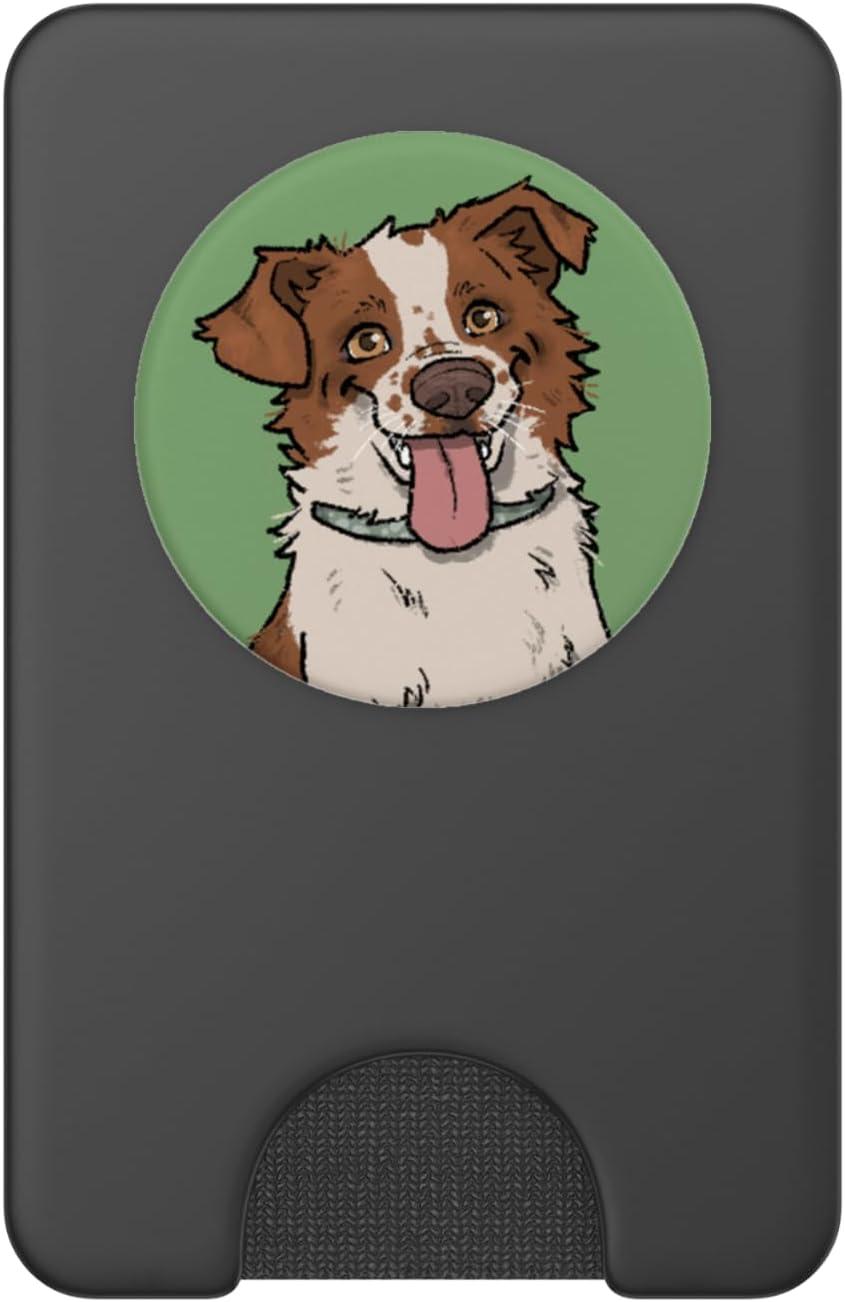imagePopSockets Phone Grip Dog PopSocket Cattle Dog PopSockets PopGrip for MagSafeMagnetic PopWallet