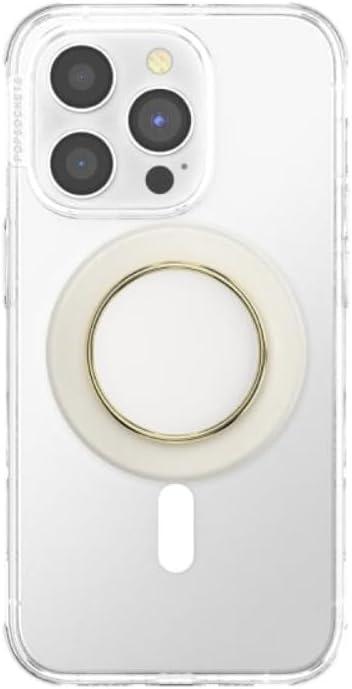 imagePopSockets Phone Grip Compatible with MagSafe Adapter Ring for MagSafe Included Phone Holder Wireless Charging Compatible HorchataCoco Creme