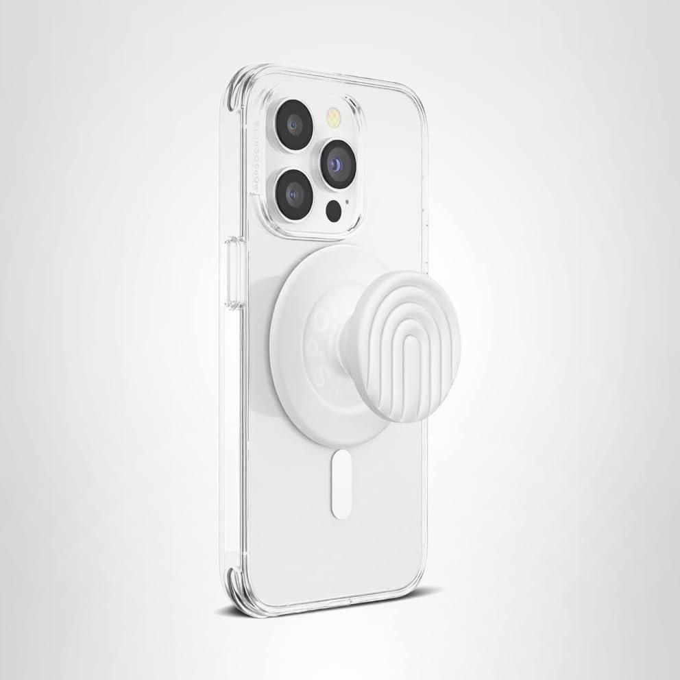 imagePopSockets Phone Grip Compatible with MagSafe Adapter Ring for MagSafe Included Phone Holder Wireless Charging Compatible HorchataCoco Curves