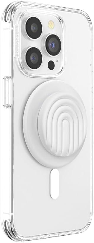 imagePopSockets Phone Grip Compatible with MagSafe Adapter Ring for MagSafe Included Phone Holder Wireless Charging Compatible HorchataCoco Curves