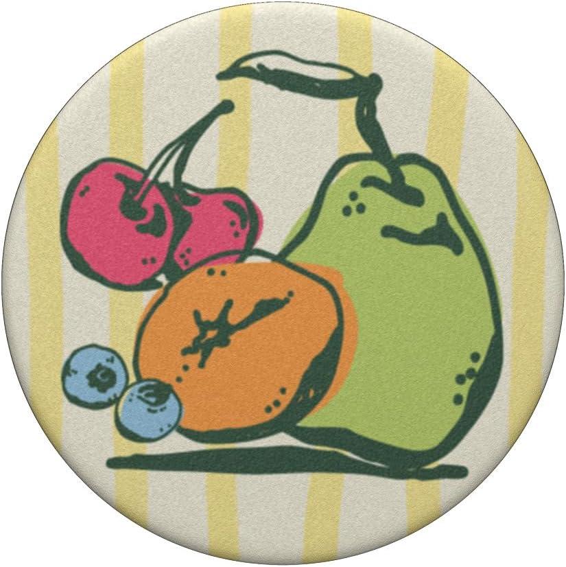 imagePopSockets Phone Grip Fruit Design Fruit Salad PopSockets PopGrip for MagSafeAdhesive PopGrip