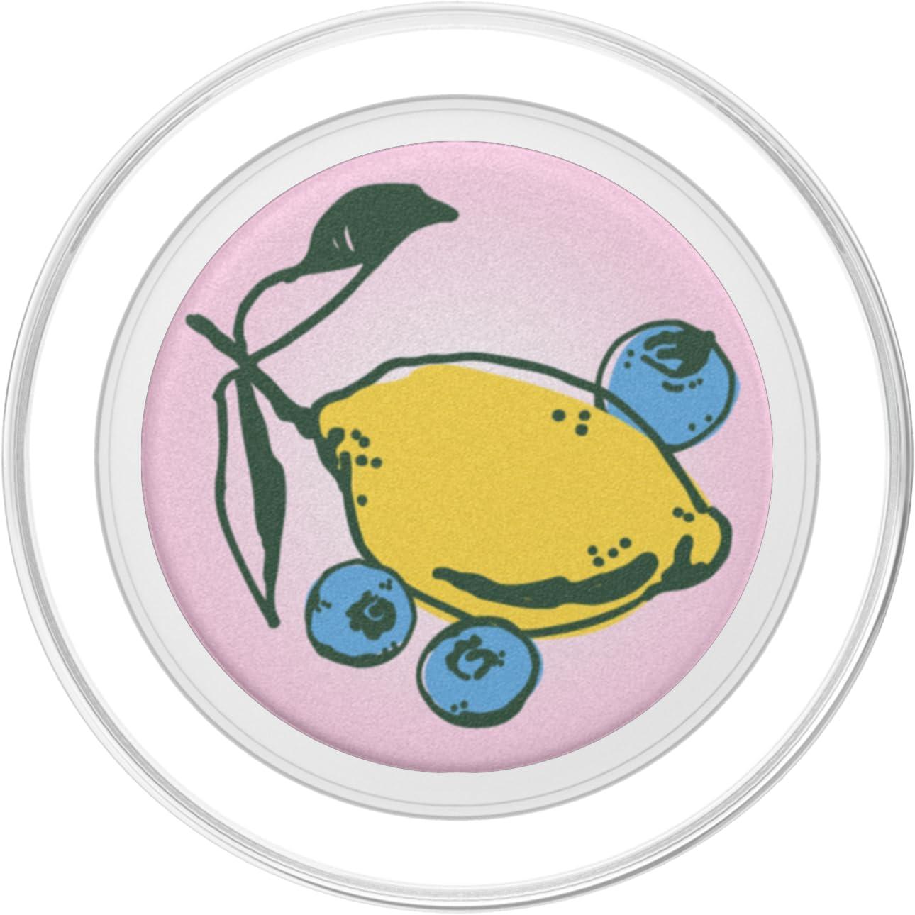 imagePopSockets Phone Grip Fruit Design Zesty and Blue PopSockets PopGrip for MagSafeMagnetic PopGrip