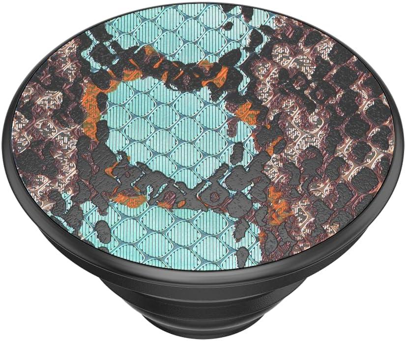 imagePopSockets Phone Grip for MagSafe with Kickstand Magnetic Stand Swappable Top Secure Hold for iPhone MagSafe Cases Phone amp Tablet Grip Koi PondWatersnake