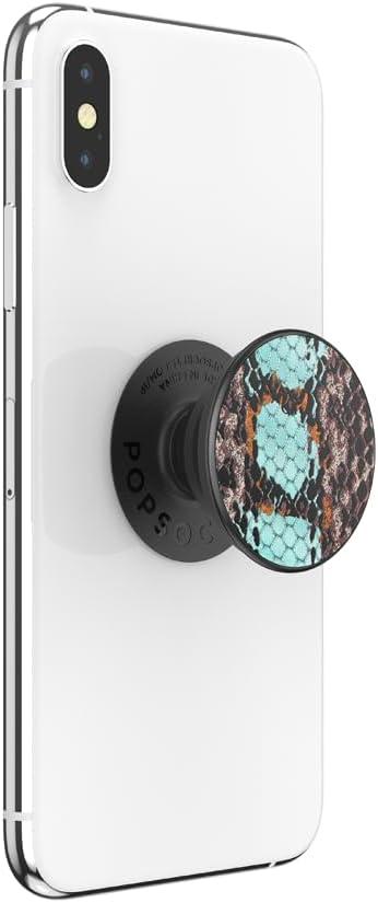imagePopSockets Phone Grip for MagSafe with Kickstand Magnetic Stand Swappable Top Secure Hold for iPhone MagSafe Cases Phone amp Tablet Grip Koi PondWatersnake