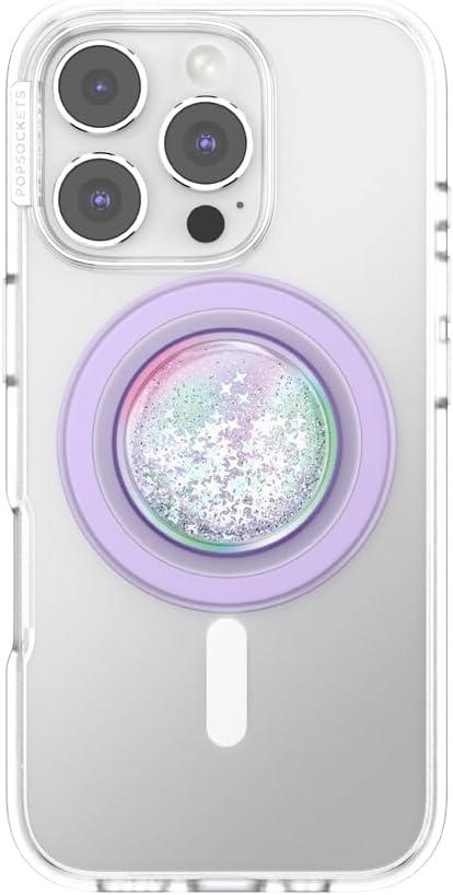 imagePopSockets Phone Grip for MagSafe with Kickstand Magnetic Stand Swappable Top Secure Hold for iPhone MagSafe Cases Phone amp Tablet Grip Squishy Unicorn Magic