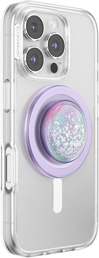 imagePopSockets Phone Grip for MagSafe with Kickstand Magnetic Stand Swappable Top Secure Hold for iPhone MagSafe Cases Phone amp Tablet Grip Squishy Unicorn Magic