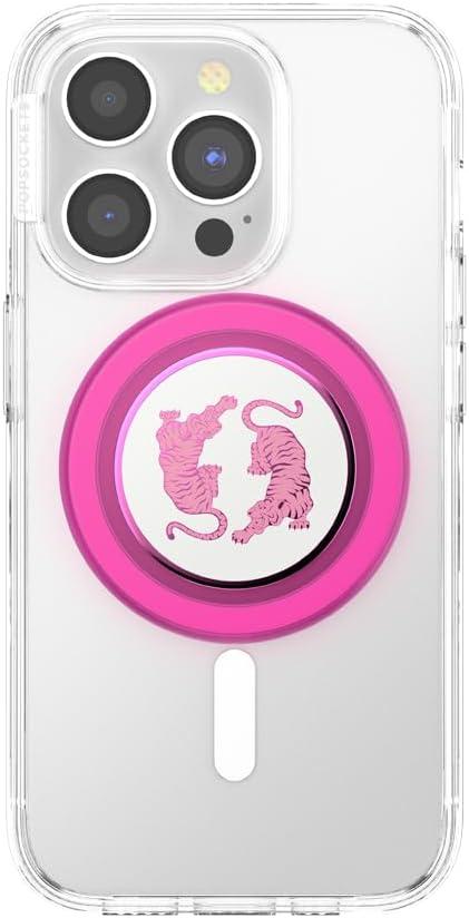 imagePopSockets Phone Grip for MagSafe with Kickstand Magnetic Stand Swappable Top Secure Hold for iPhone MagSafe Cases Phone amp Tablet Grip Cute PopSockets Molded Flower KaleidoscopeLe Tigre Boca