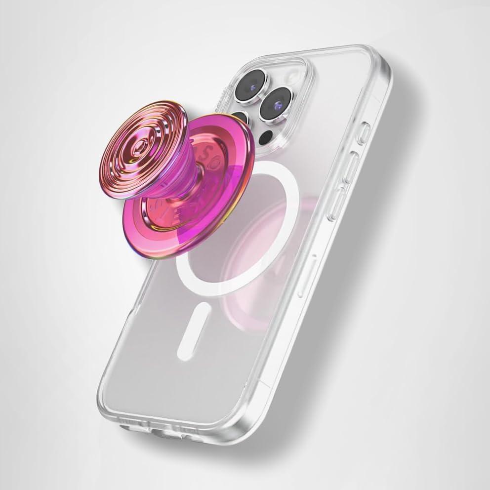 imagePopSockets Phone Grip for MagSafe with Kickstand Magnetic Stand Swappable Top Secure Hold for iPhone MagSafe Cases Phone amp Tablet Grip Cute PopSockets Molded Flower KaleidoscopeAviation