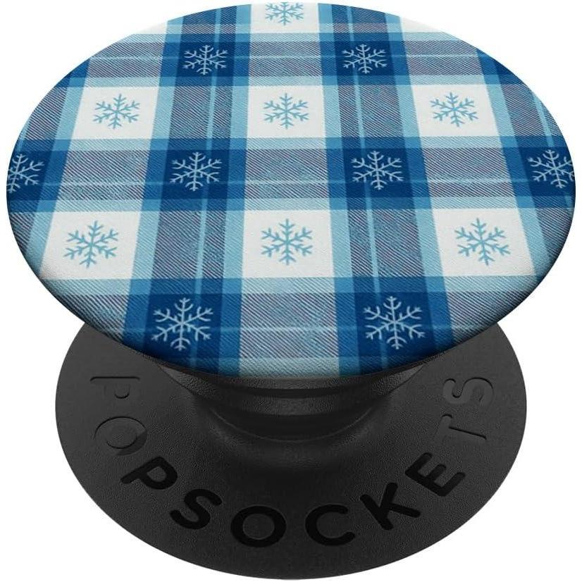 imagePopSockets Holiday Phone Grip amp Stand Holiday  Snow Plaid PopSockets PopGrip for MagSafeAdhesive PopGrip