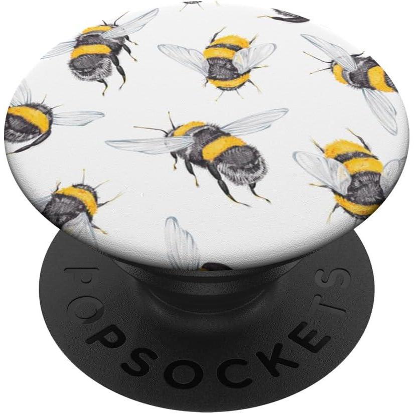 imagePopSockets Phone Grip Bee PopSocket Bumbly Bees PopSockets PopGrip for MagSafeAdhesive PopGrip