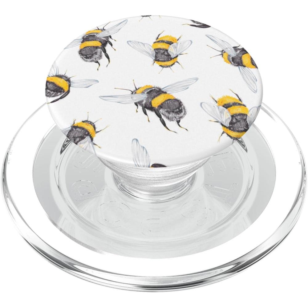 imagePopSockets Phone Grip  Bee PopSocket  Bumbly Bees PopSockets PopGrip for MagSafeMagnetic PopGrip