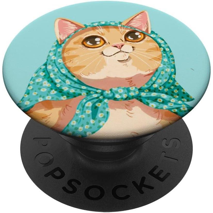 imagePopSockets Phone Grip  Cat PopSocket  Cat Meemaw PopSockets PopGrip for MagSafeAdhesive PopGrip