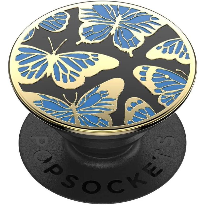 imagePopSockets Phone Grip for MagSafe with Kickstand Magnetic Stand Swappable Top Secure Hold for iPhone MagSafe Cases Phone amp Tablet Grip Koi PondMariposa