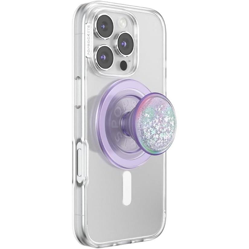 imagePopSockets Phone Grip for MagSafe with Kickstand Magnetic Stand Swappable Top Secure Hold for iPhone MagSafe Cases Phone amp Tablet Grip  Squishy Unicorn Magic