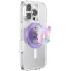 imagePopSockets Phone Grip for MagSafe with Kickstand Magnetic Stand Swappable Top Secure Hold for iPhone MagSafe Cases Phone amp Tablet Grip  Enamel Butterfly Prism