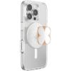 imagePopSockets Phone Grip for MagSafe with Kickstand Magnetic Stand Swappable Top Secure Hold for iPhone MagSafe Cases Phone amp Tablet Grip  Enamel Clover Rose Gold