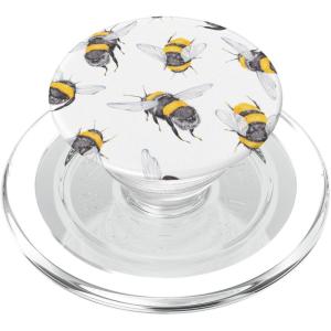 PopSockets Phone Grip – Bee PopSocket – Bumbly Bees PopSockets PopGrip for MagSafe(Magnetic PopGrip)