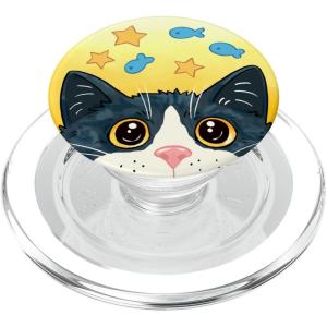 PopSockets Phone Grip – Cat PopSocket – Boss The Cat PopSockets PopGrip for MagSafe(Magnetic PopGrip)