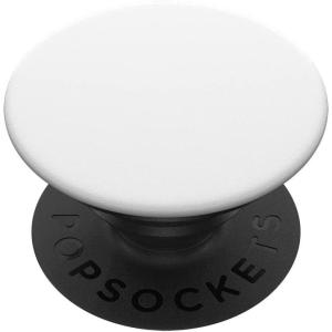 PopSockets Phone Grip Compatible with MagSafe, Adapter Ring for MagSafe Included, Phone Holder, Wireless Charging Compatible – Horchata(White on Black)