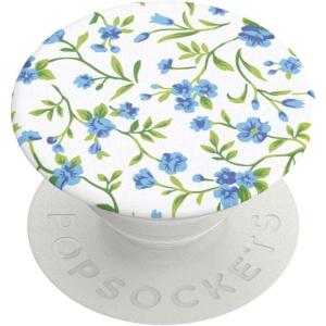 PopSockets Phone Grip for MagSafe with Kickstand, Magnetic Stand, Swappable Top, Secure Hold for iPhone MagSafe Cases, Phone & Tablet Grip – Lily of The Valley(Blue Ditsy)