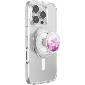 PopSockets Phone Grip for MagSafe with Kickstand, Magnetic Stand, Swappable Top, Secure Hold for iPhone MagSafe Cases, Phone & Tablet Grip – Tidepool Glitter Bomb