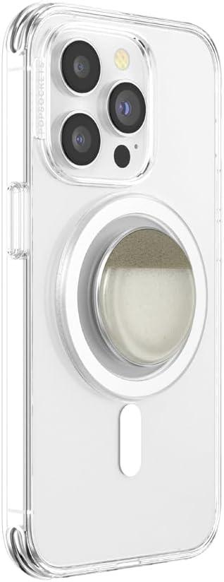 imagePopSockets Phone Grip for MagSafe with Kickstand Magnetic Stand Swappable Top Secure Hold for iPhone MagSafe Cases Phone amp Tablet Grip Stoneware Coconut CreamStoneware