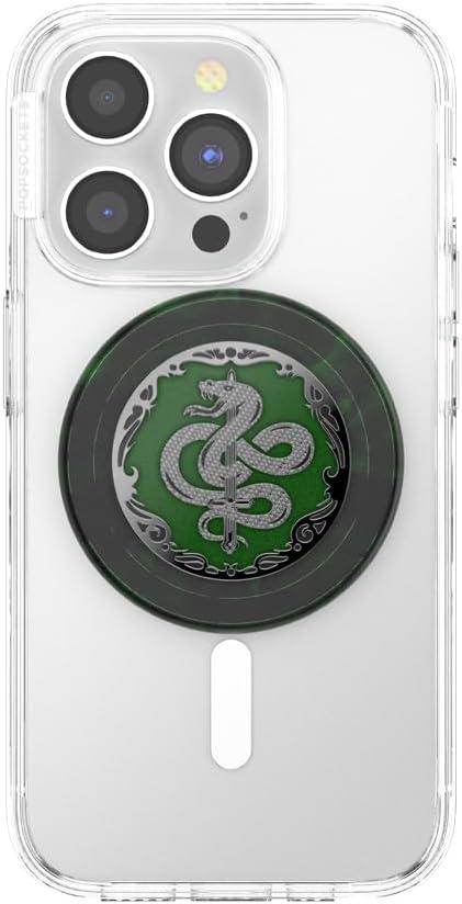 imagePopSockets Phone Grip for MagSafe with Kickstand Magnetic Stand Swappable Top Secure Hold for iPhone MagSafe Cases Phone amp Tablet Grip Harry Potter Enamel Chocolate FrogHorcrux Nagini