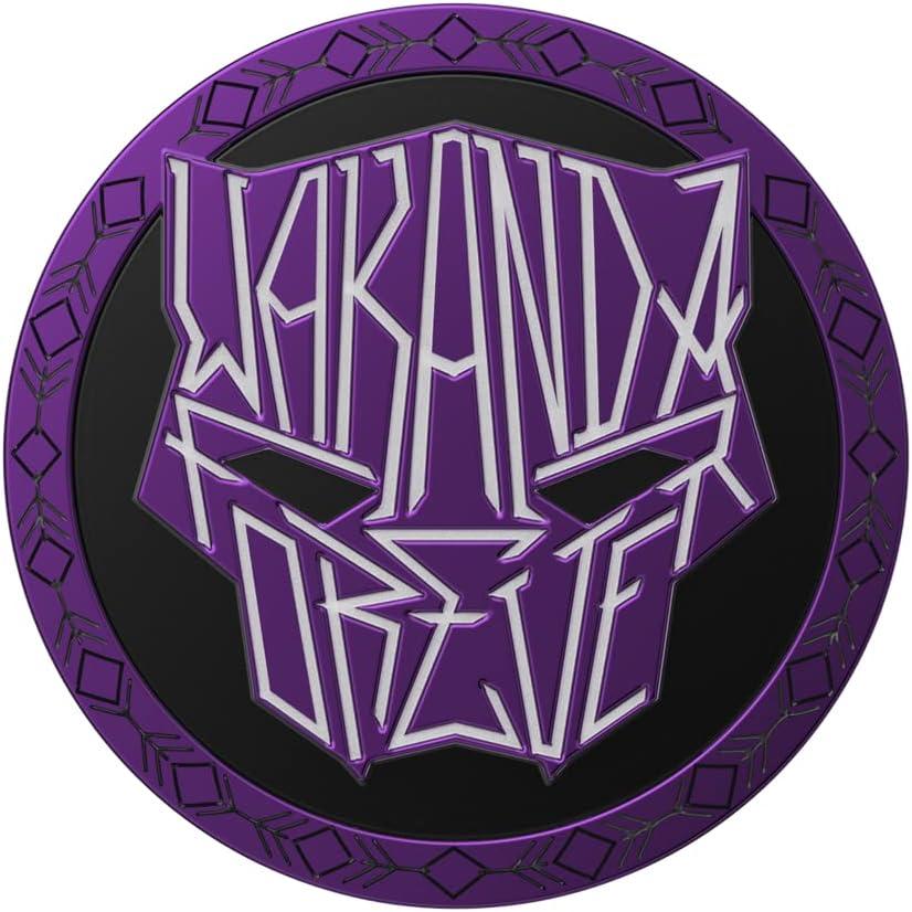 imagePopSockets Phone Grip for MagSafe with Kickstand Magnetic Stand Swappable Top Secure Hold for iPhone MagSafe Cases Phone amp Tablet Grip Marvel Enamel Captain AmericaWakanda Forever