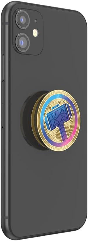 imagePopSockets Phone Grip for MagSafe with Kickstand Magnetic Stand Swappable Top Secure Hold for iPhone MagSafe Cases Phone amp Tablet Grip Marvel Enamel Captain AmericaMighty Thor