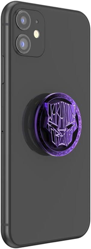 imagePopSockets Phone Grip for MagSafe with Kickstand Magnetic Stand Swappable Top Secure Hold for iPhone MagSafe Cases Phone amp Tablet Grip Marvel Enamel Captain AmericaWakanda Forever