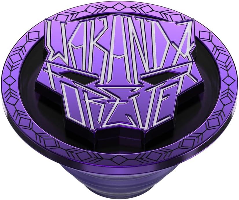 imagePopSockets Phone Grip for MagSafe with Kickstand Magnetic Stand Swappable Top Secure Hold for iPhone MagSafe Cases Phone amp Tablet Grip Marvel Enamel Captain AmericaWakanda Forever