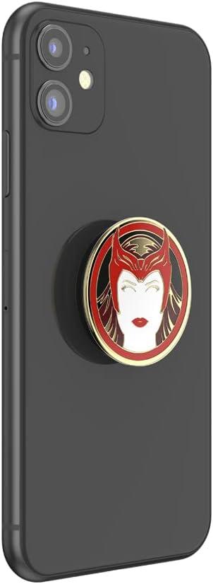 imagePopSockets Phone Grip for MagSafe with Kickstand Magnetic Stand Swappable Top Secure Hold for iPhone MagSafe Cases Phone amp Tablet Grip Marvel Enamel Captain AmericaScarlet Witch