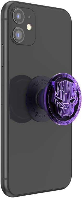 imagePopSockets Phone Grip for MagSafe with Kickstand Magnetic Stand Swappable Top Secure Hold for iPhone MagSafe Cases Phone amp Tablet Grip Marvel Enamel Captain AmericaWakanda Forever