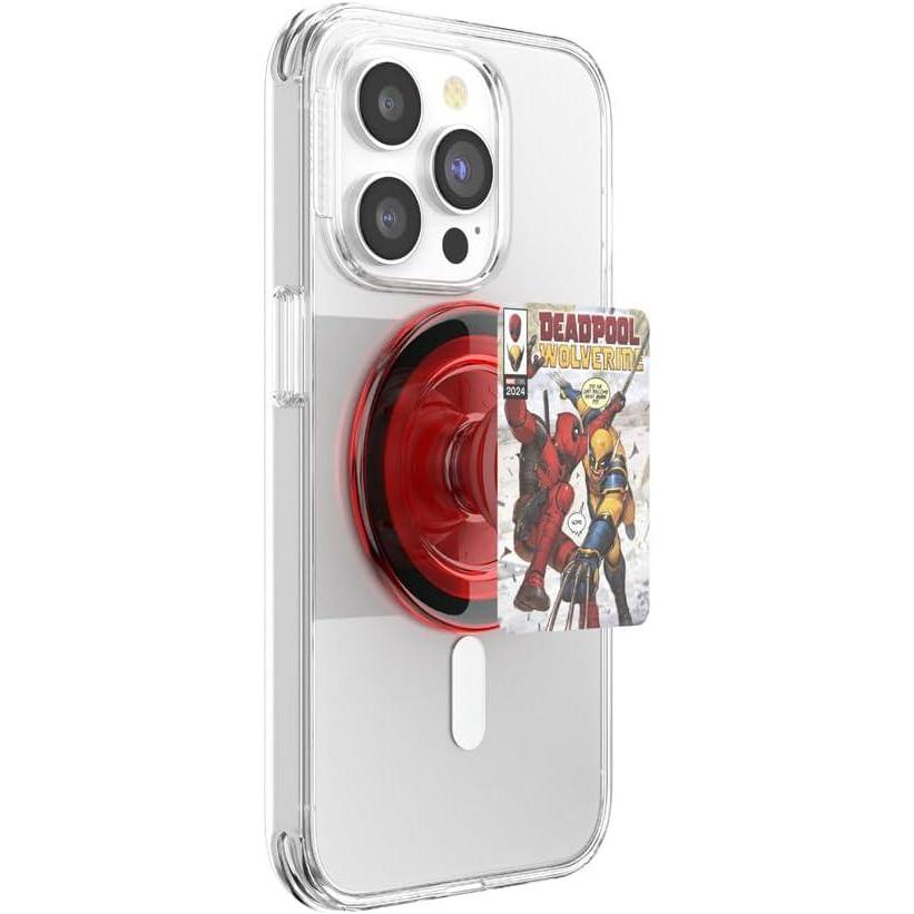 imagePopSockets Phone Grip for MagSafe with Kickstand Magnetic Stand Swappable Top Secure Hold for iPhone MagSafe Cases Phone amp Tablet Grip Marvel  Enamel Captain AmericaDP  Wolv Comic Cover