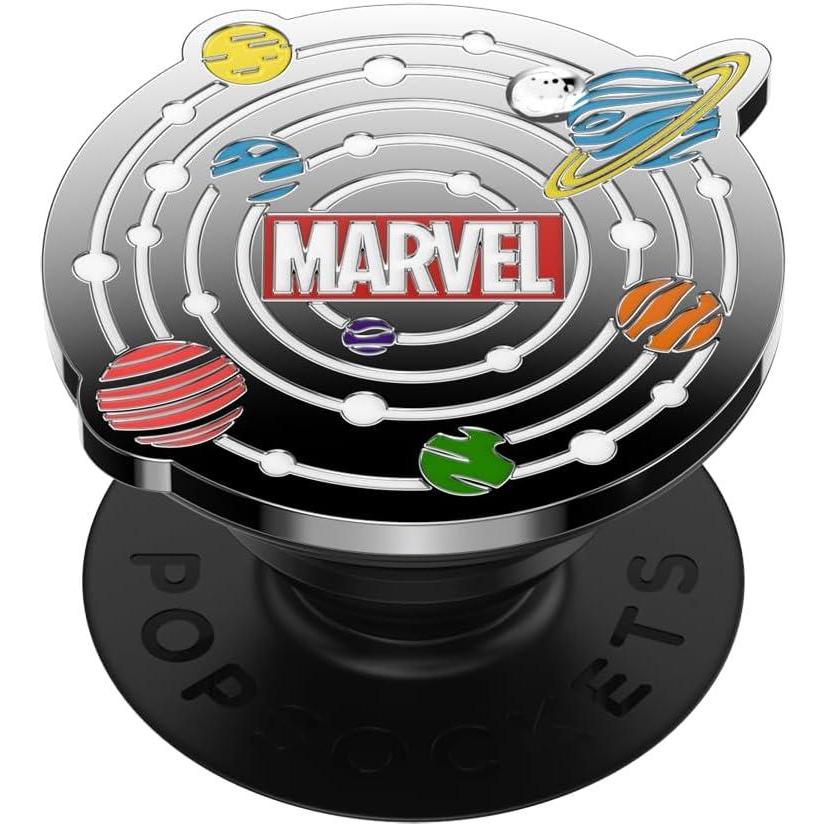 imagePopSockets Phone Grip for MagSafe with Kickstand Magnetic Stand Swappable Top Secure Hold for iPhone MagSafe Cases Phone amp Tablet Grip Marvel  Enamel Captain AmericaEnamel Universe