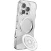 imagePopSockets KickOut Grip for MagSafe Phone Grip with Builtin Phone Stand Adjustable Kickstand for Portrait or Landscape Strong Magnetic Hold Wireless Charging Compatible  Clear Glitter