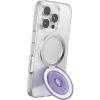 imagePopSockets KickOut Grip for MagSafe Phone Grip with Builtin Phone Stand Adjustable Kickstand for Portrait or Landscape Strong Magnetic Hold Wireless Charging Compatible  Trnsl Dusty Purple