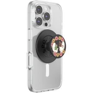 PopSockets Phone Grip for MagSafe with Kickstand, Magnetic Stand, Swappable Top, Secure Hold for iPhone MagSafe Cases, Phone & Tablet Grip – Enamel Luna Moth(Bookish Besties)