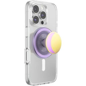 PopSockets Phone Grip for MagSafe with Kickstand, Magnetic Stand, Swappable Top, Secure Hold for iPhone MagSafe Cases, Phone & Tablet Grip – Waxing Moon Lilac