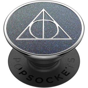 PopSockets Phone Grip for MagSafe with Kickstand, Magnetic Stand, Swappable Top, Secure Hold for iPhone MagSafe Cases, Phone & Tablet Grip, Harry Potter – Enamel Chocolate Frog(Hallows Glitter)