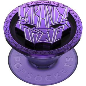 PopSockets Phone Grip for MagSafe with Kickstand, Magnetic Stand, Swappable Top, Secure Hold for iPhone MagSafe Cases, Phone & Tablet Grip, Marvel – Enamel Captain America(Wakanda Forever)