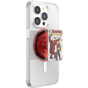 PopSockets Phone Grip for MagSafe with Kickstand, Magnetic Stand, Swappable Top, Secure Hold for iPhone MagSafe Cases, Phone & Tablet Grip, Marvel – Enamel Captain America(DP & Wolv Comic Cover)