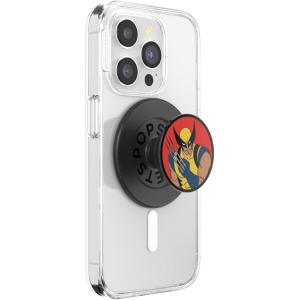 PopSockets Phone Grip for MagSafe with Kickstand, Magnetic Stand, Swappable Top, Secure Hold for iPhone MagSafe Cases, Phone & Tablet Grip, Marvel – Enamel Captain America(Enamel Wolverine)