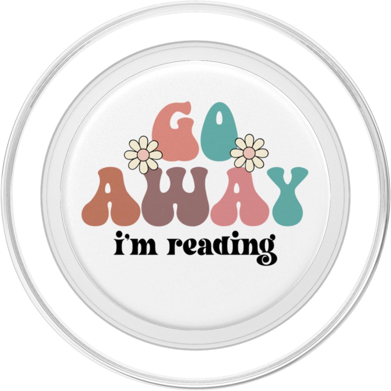 imageGo Away Im Reading Book Booktrovert Im Reading Books Lover PopSockets PopGrip for MagSafeMagnetic PopGrip