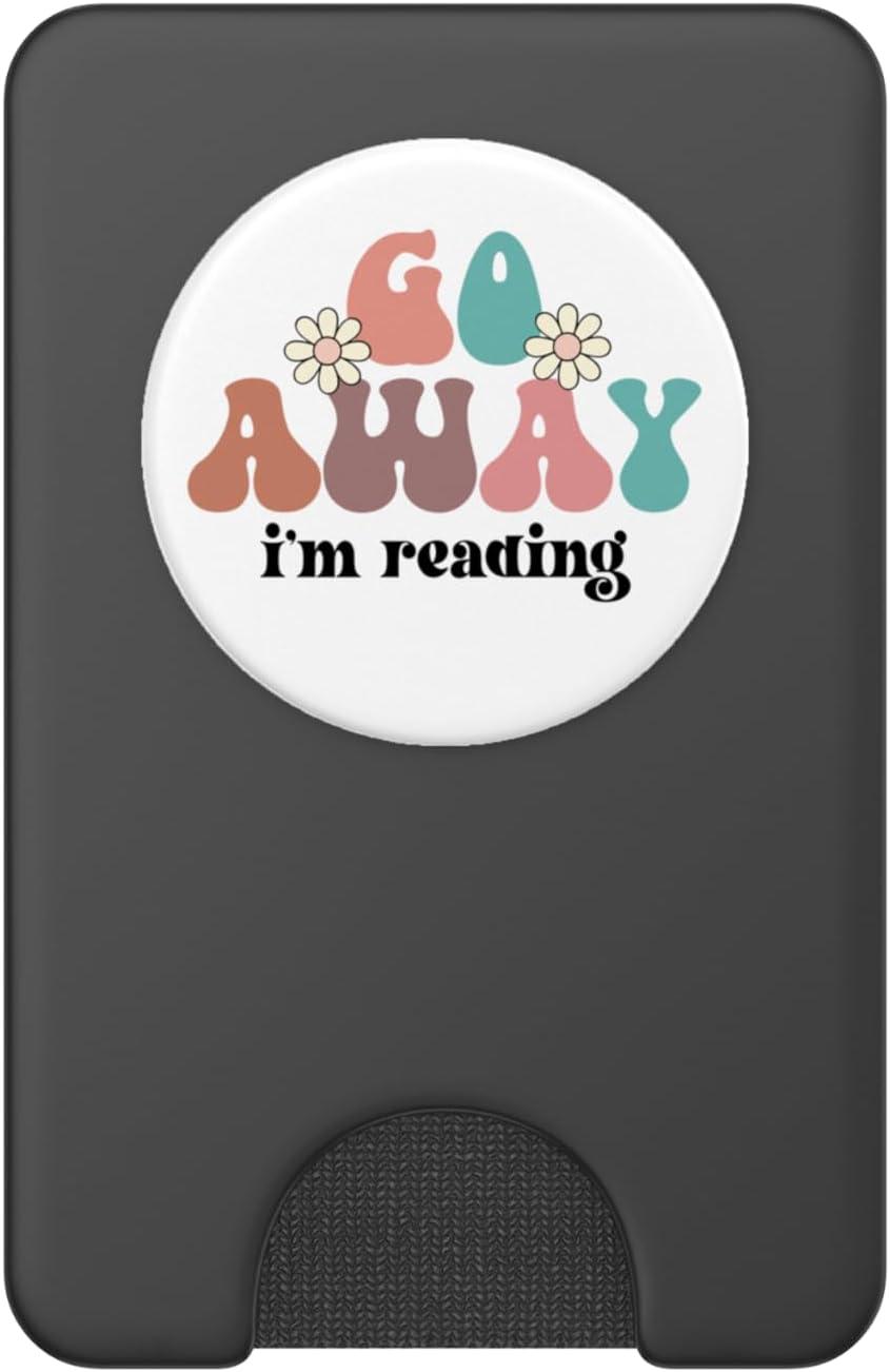 imageGo Away Im Reading Book Booktrovert Im Reading Books Lover PopSockets PopGrip for MagSafeMagnetic PopWallet