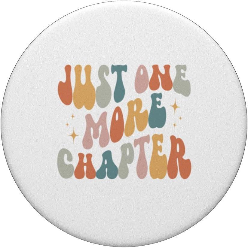 imageJust One More Chapter vintage lover book reader PopSockets Adhesive PopGripAdhesive PopGrip